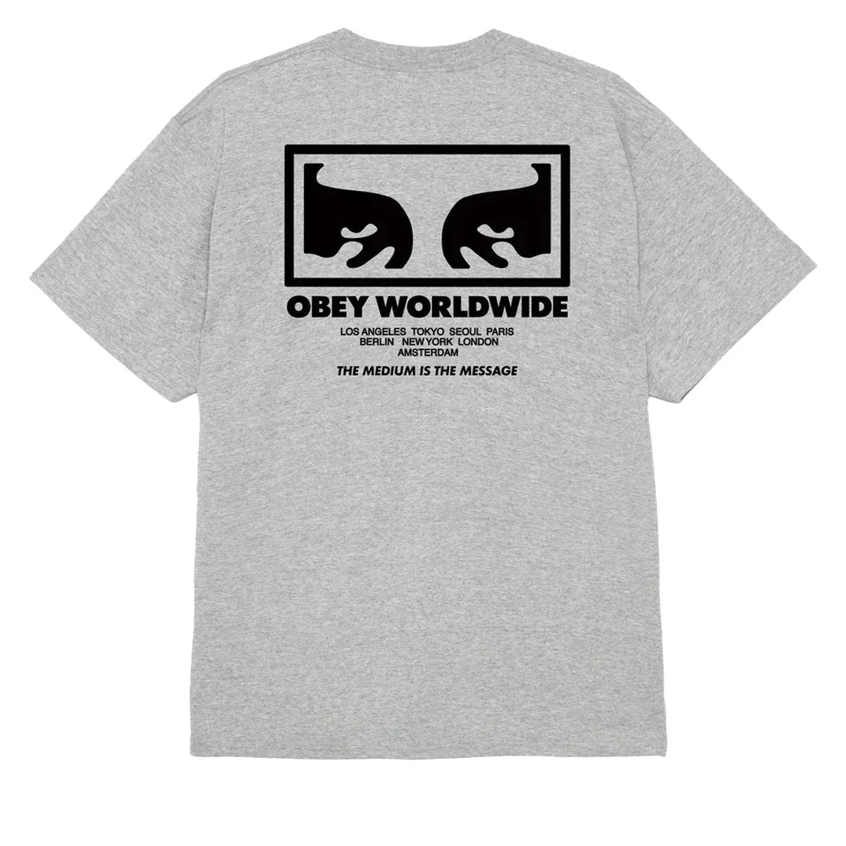 Obey The Medium Is The Message T-Shirt (Grey)