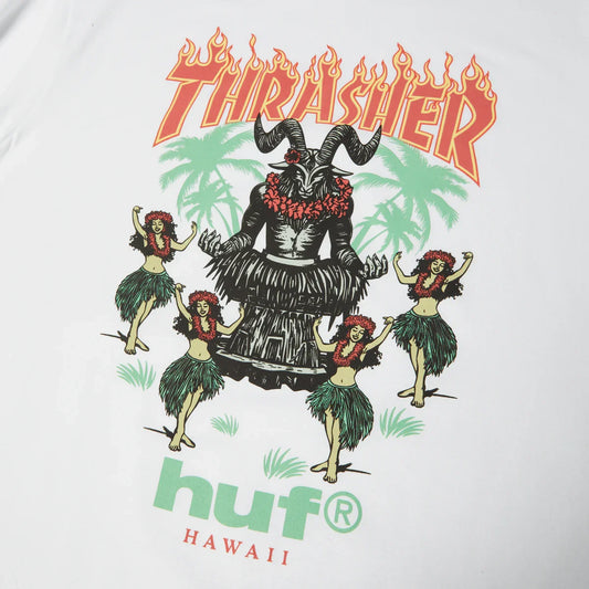 HUF x Thrasher Goat Luau T-Shirt (White)