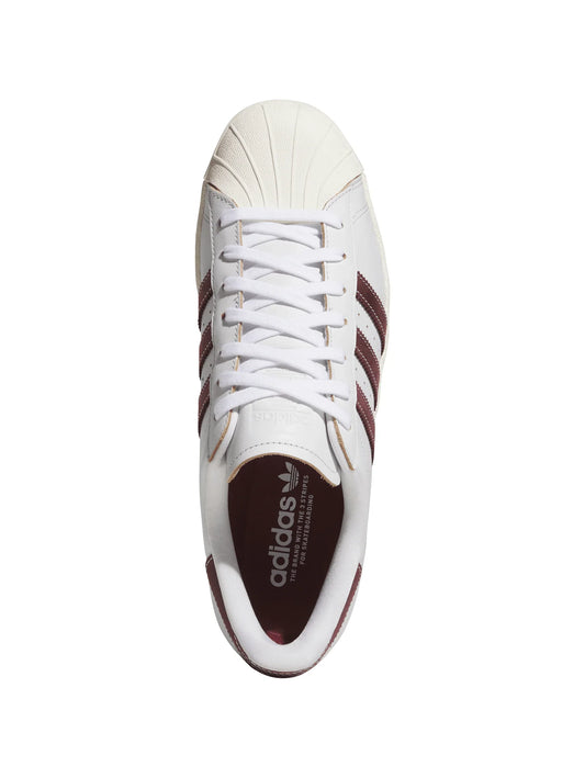 Adidas Superstar ADV 80 Crystal White/ Vintage Red/ Off White