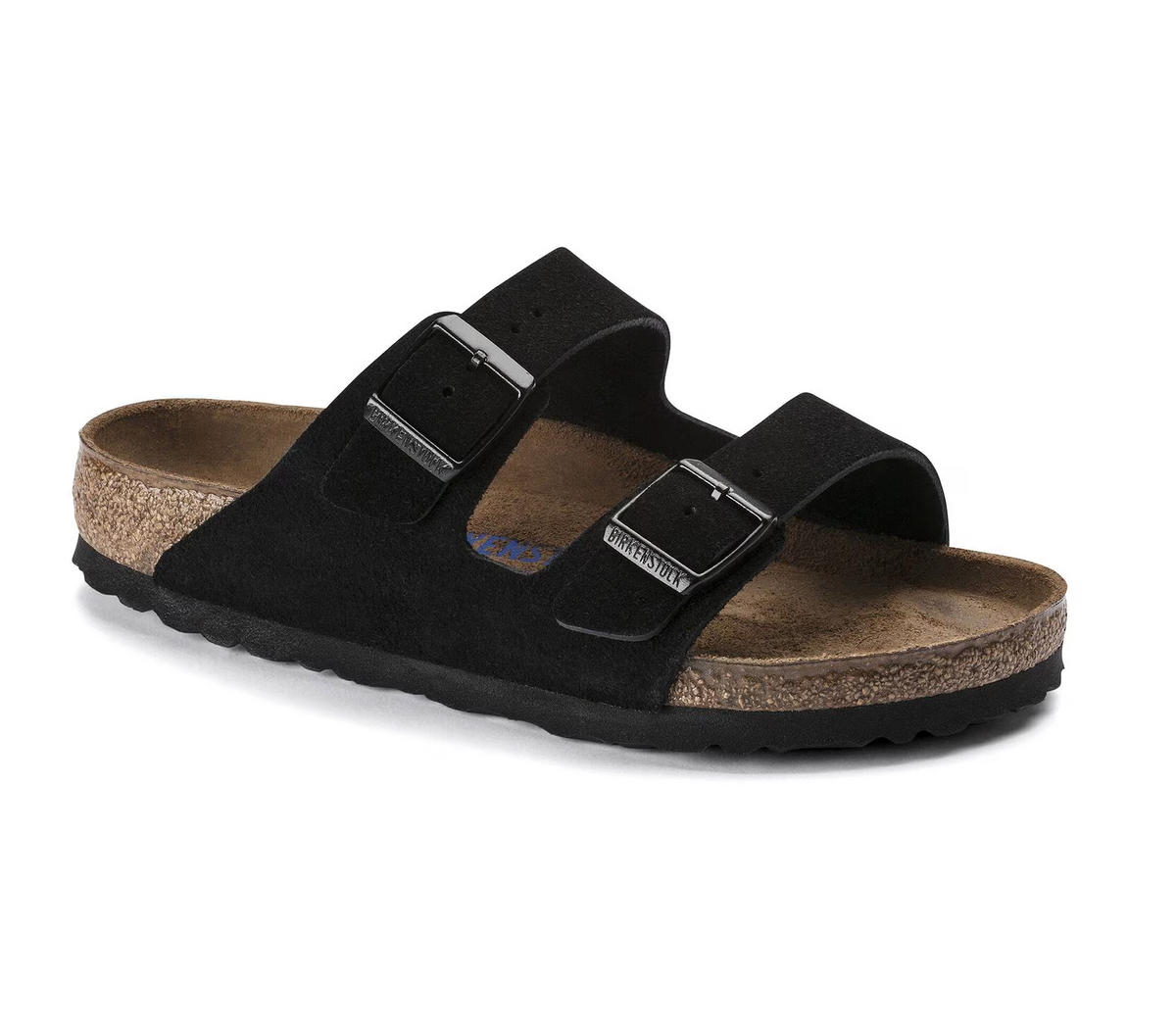 Birkenstock Arizona Soft Footbed Suede Leather Black