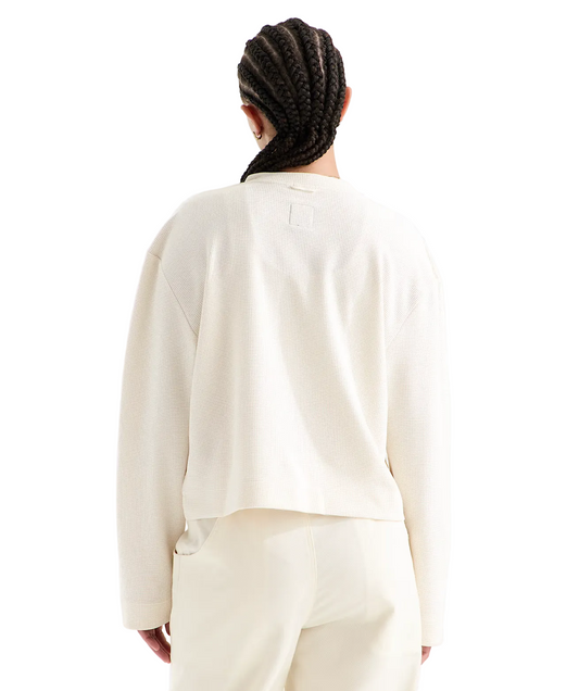 The North Face Women’s Ridge Path Waffle Long-Sleeve Henley (White Dune)