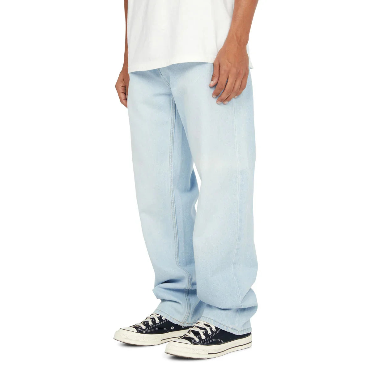 Huf Basic Ass Jeans Washed Light Blue