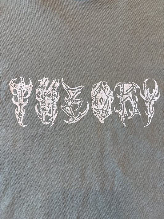 Theory T- Shirt Sigilism Logo Light Green