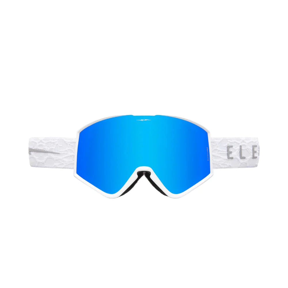 Electric Kleveland Matte White Nuron Blue Chrome
