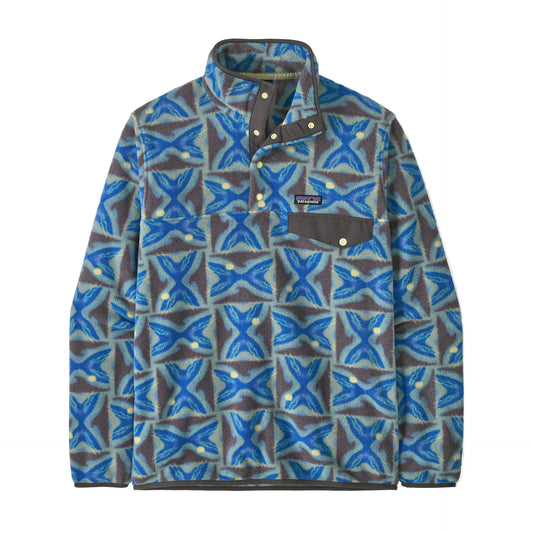 Patagonia Men's Lightweight Synchilla Snap-T Fleece Pullover (Deep Freeze/Forge Grey)