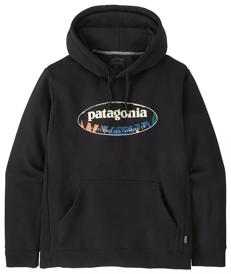 Patagonia '95 Oval Logo Uprisal Hoody - Black/Kaleido