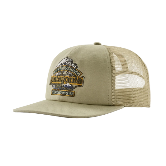 Patagonia Relaxed Trucker Hat Great Waves: Weathered Stone