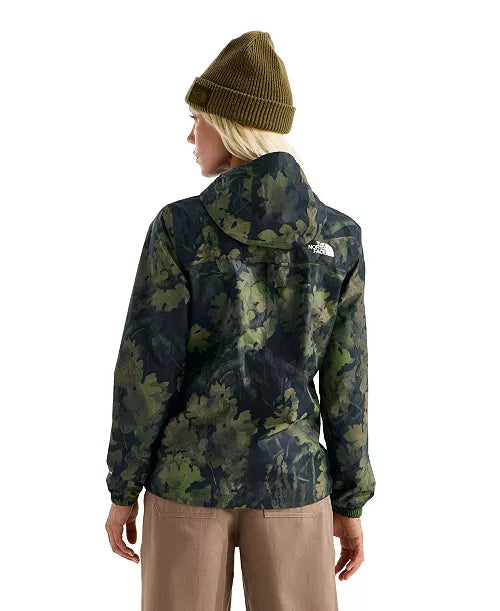 The North Face Women's Antora Print Rain Jacket (Woodland Green Yosemite Oak Print)