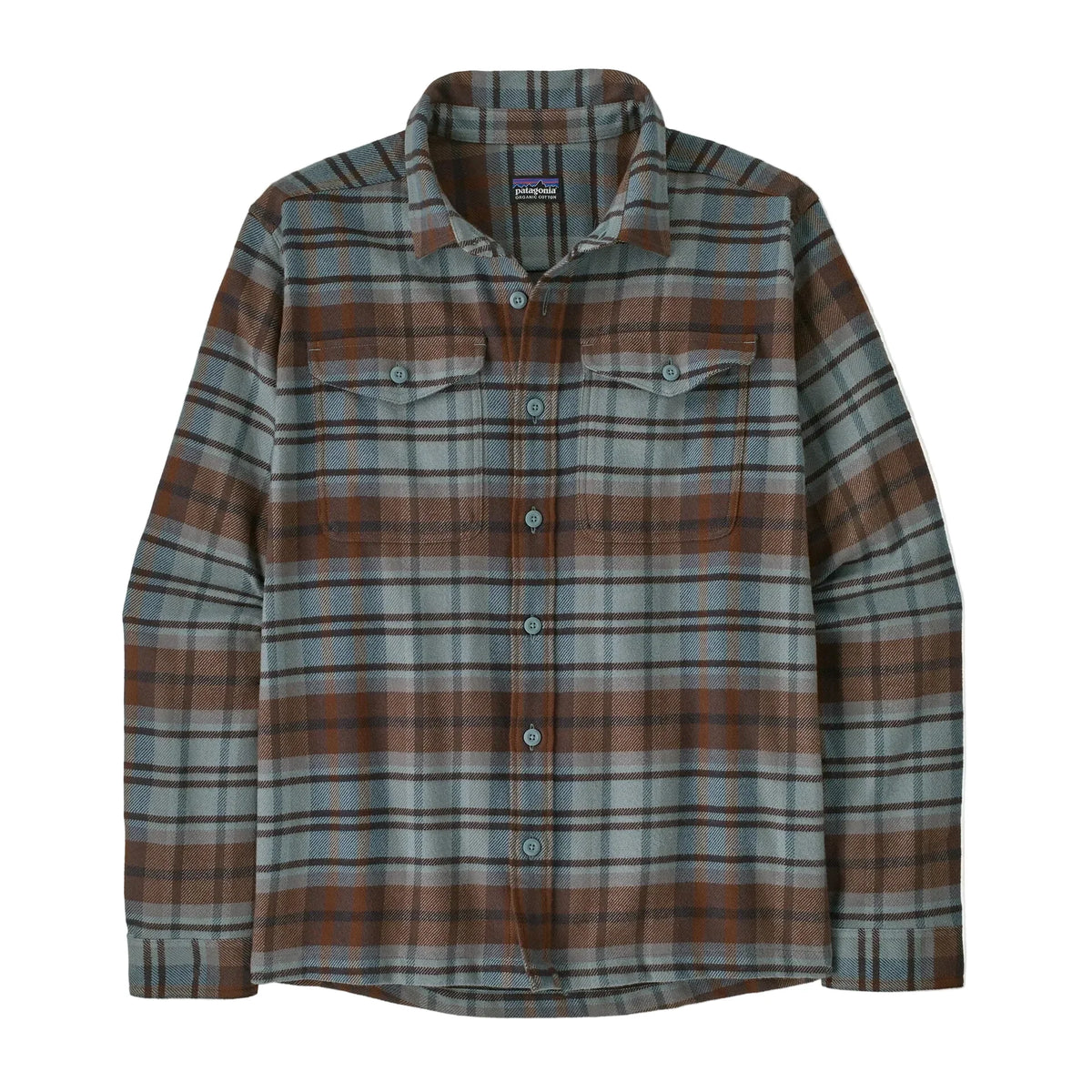Patagonia Men's Fjord Flannel Shirt (Rising Storm: Blue Sage)