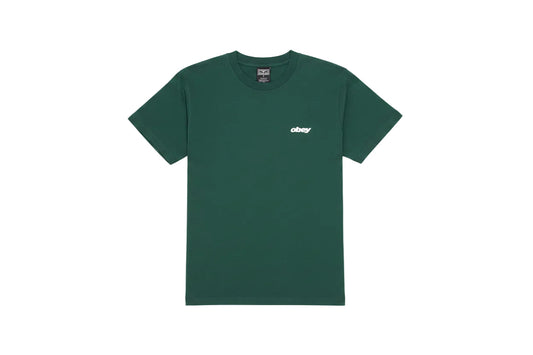 Obey Intercontinental Tee - Forest Green