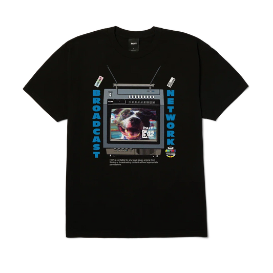 HUF Broadcast T-Shirt (Black)