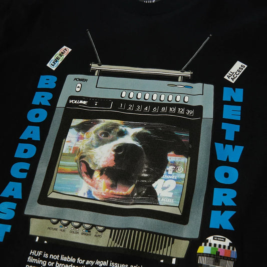 HUF Broadcast T-Shirt (Black)