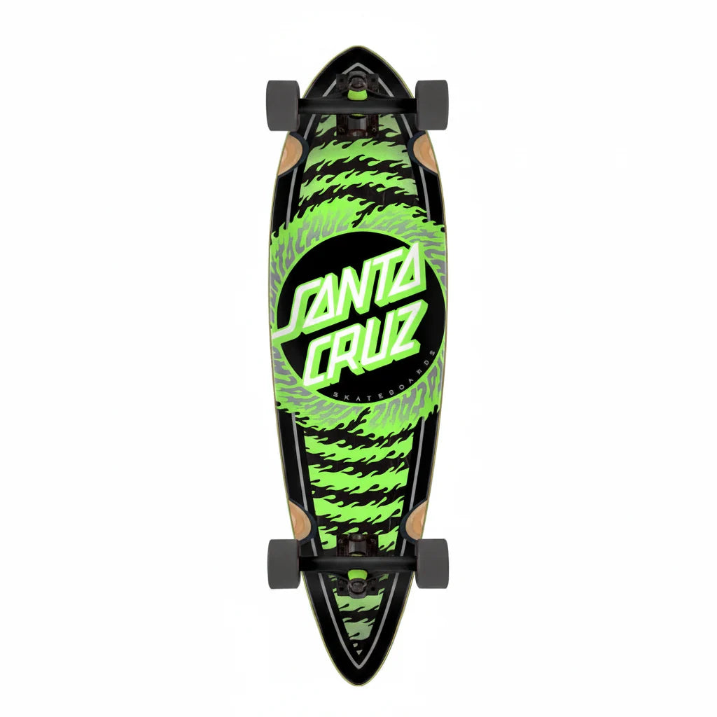 Santa Cruz Flame Ringed Dot Santa Cruz Pintail Cruiser 9.2