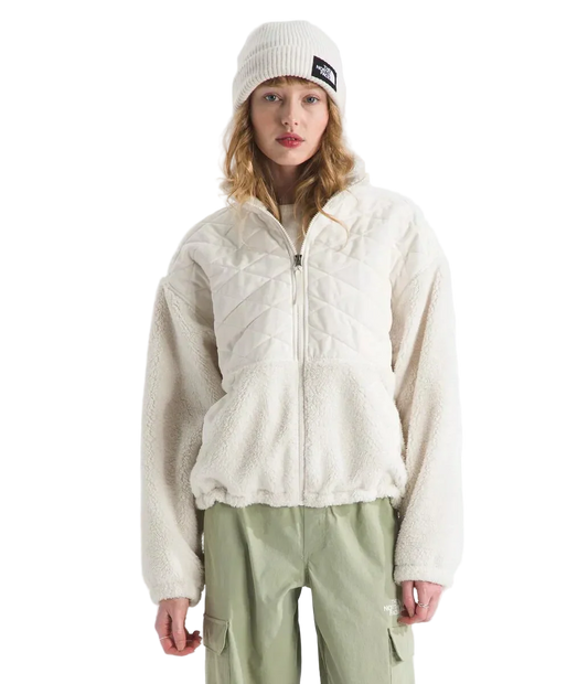 The North Face Women's Cabin Fleece Full Zip (White Dune)