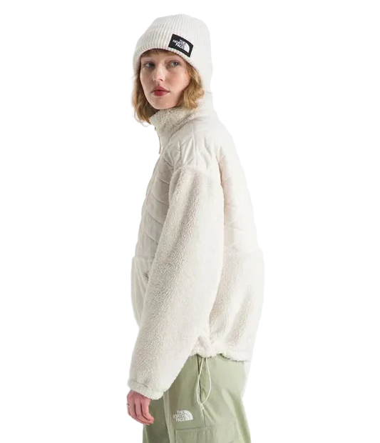 The North Face Women's Cabin Fleece Full Zip (White Dune)