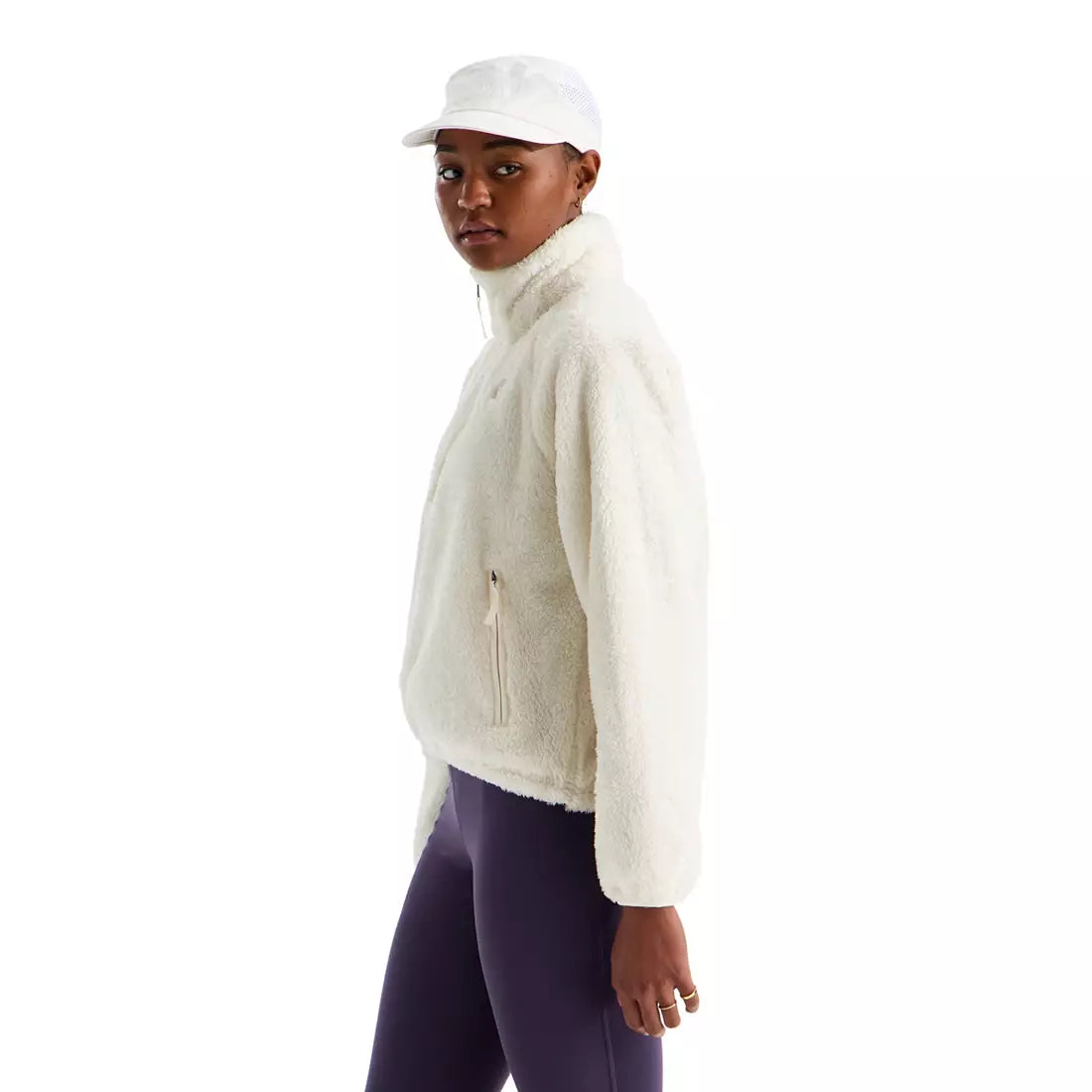 The North Face Women's Osito Evolve 1/2 Zip jacket - White Dune
