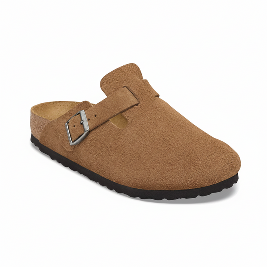 Birkenstock Boston Suede (Dark Tea)