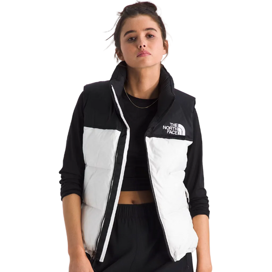 The North Face Women's 1996 Nuptse Vest (Dune White/TNF Black)