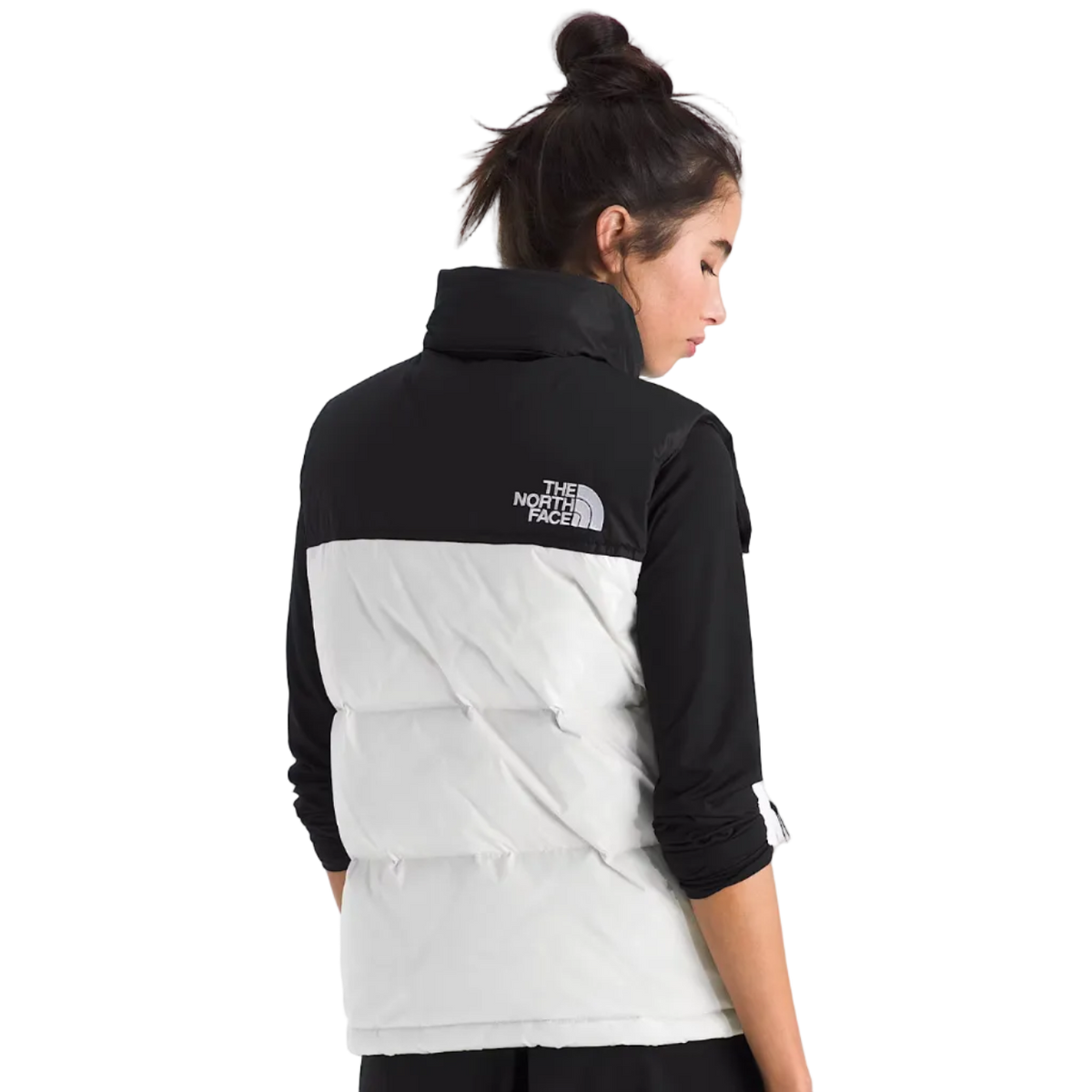 The North Face Women's 1996 Nuptse Vest (Dune White/TNF Black)