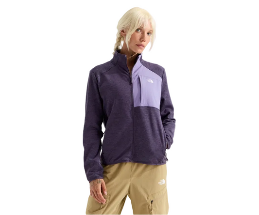 The North Face Women's Performance Fleece Full-Zip Jacket (Endless Dusk Dark Heather/Grounded Plum)