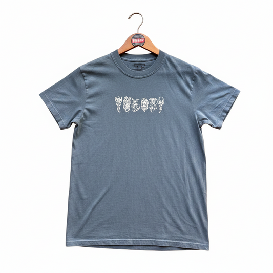 Theory T- Shirt Sigilism Logo Light Grey/ Blue