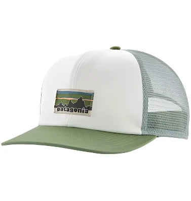 Patagonia Relaxed Trucker Hat OG Legacy Label: Birch White