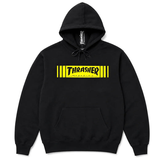 Thrasher Bar Hoodie - Black